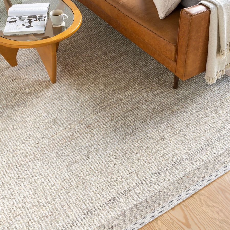 Sadie Hand Woven Rug in Beige – 229 x 152cm