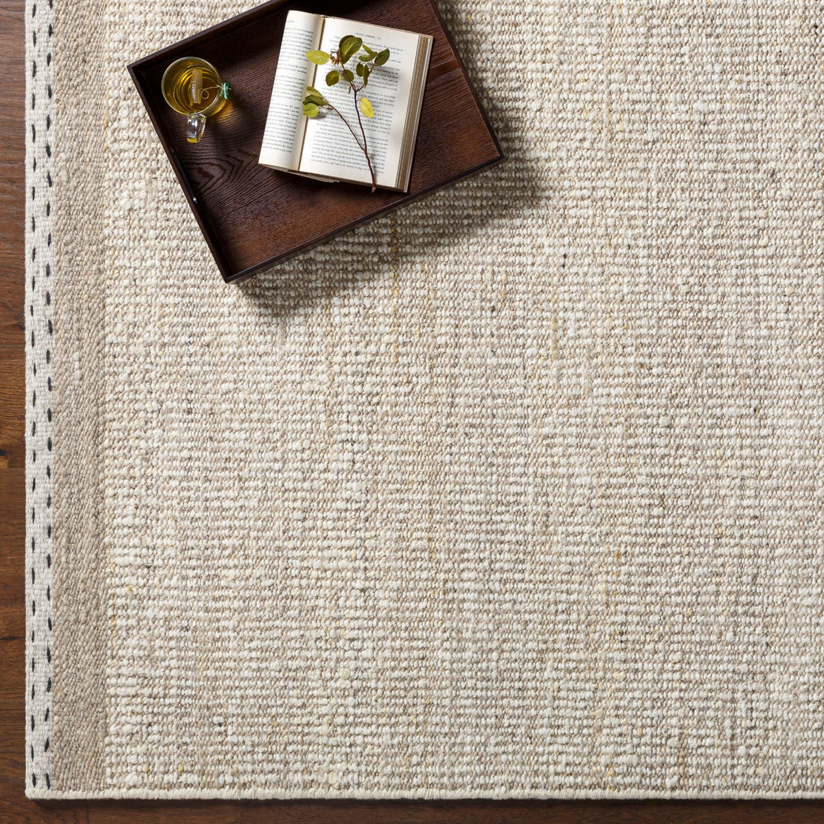 Sadie Hand Woven Rug in Beige – 229 x 152cm