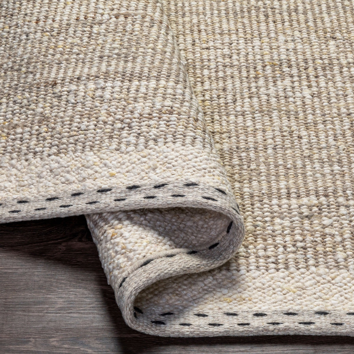 Sadie Hand Woven Rug in Beige – 229 x 152cm
