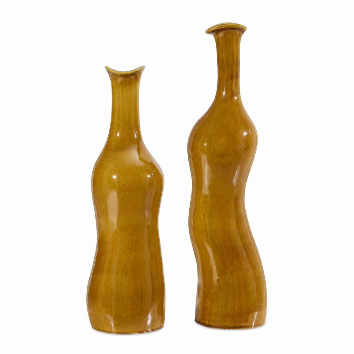 Sienna Flow Indoor-Outdoor Bottle Vases – Set of 2