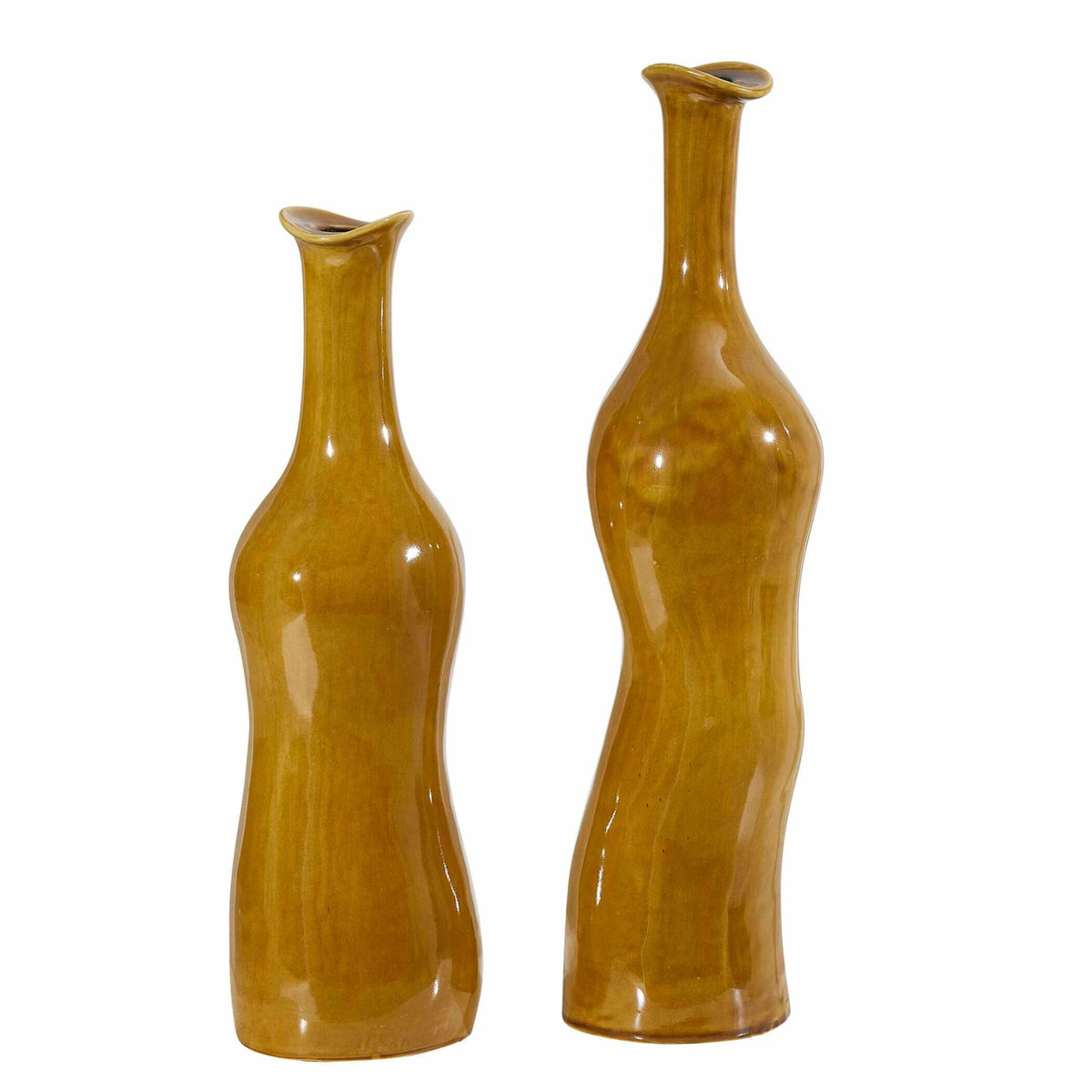 Sienna Flow Indoor-Outdoor Bottle Vases – Set of 2