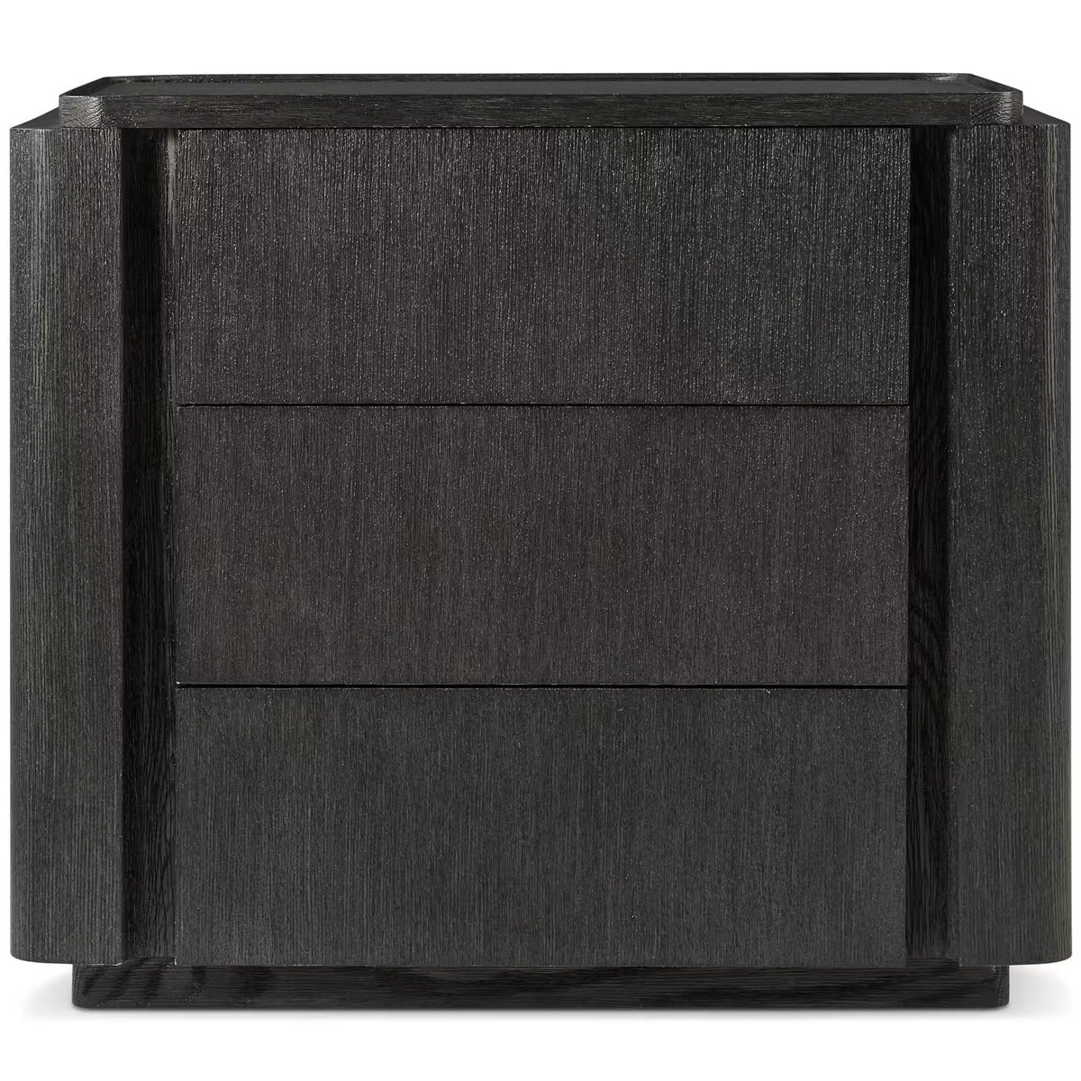 Repose Closed Bedside Table – Charcoal Oak