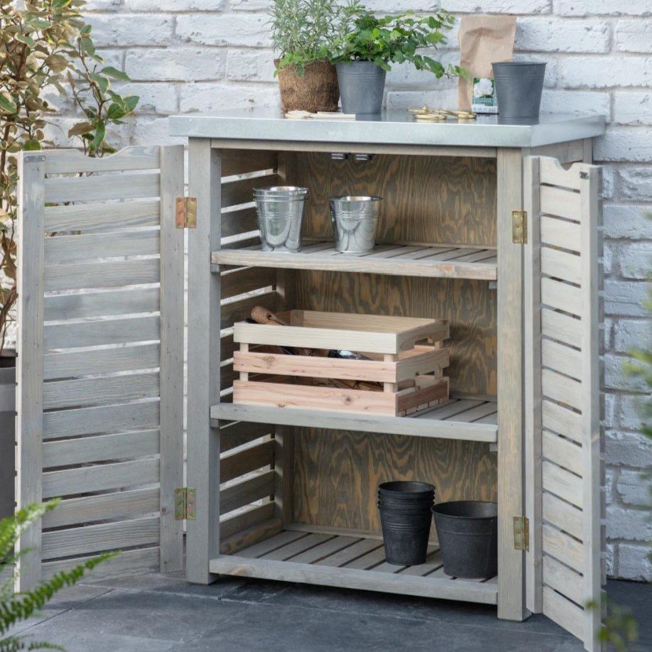 Slatted Outdoor Storage Unit