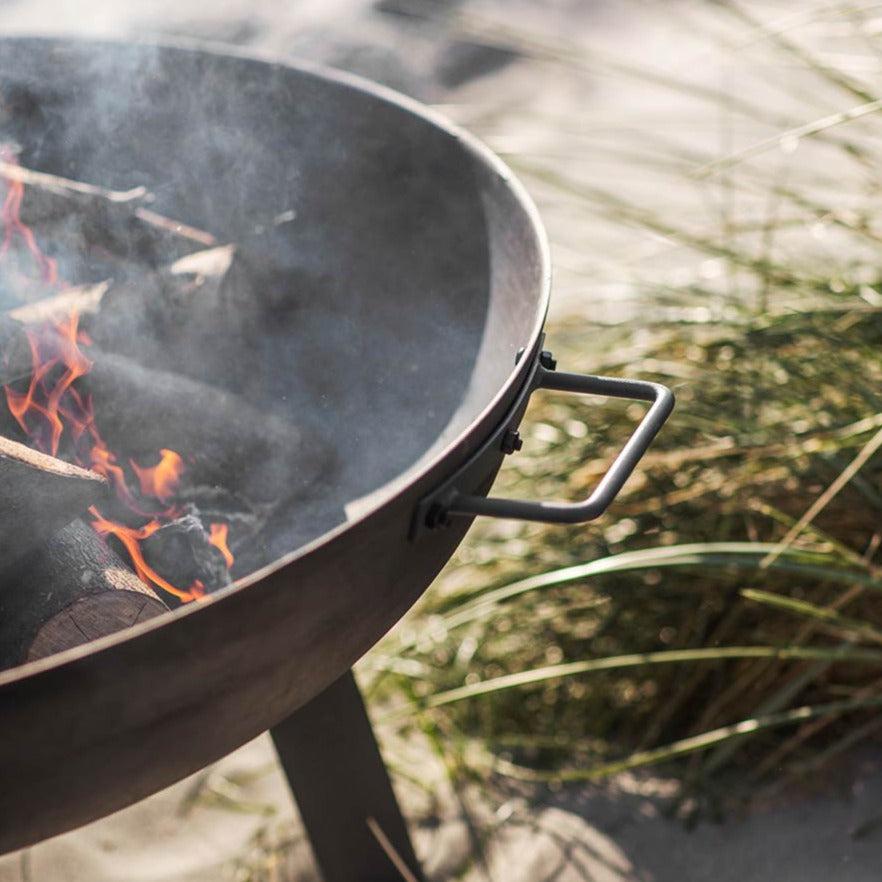 Small Raw Steel Fire Pit