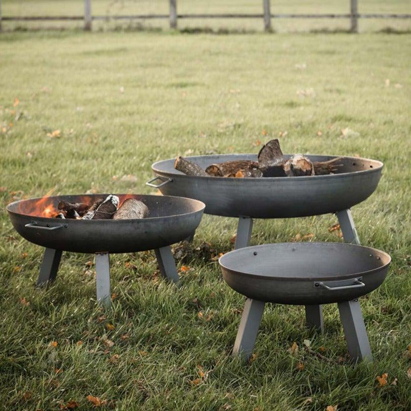 Small Raw Steel Fire Pit