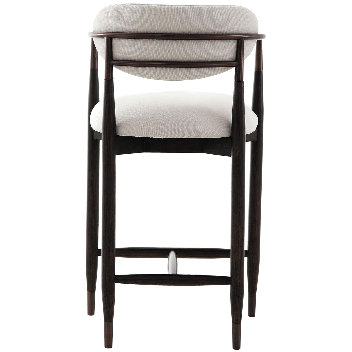 Soho Counter Stool – Walnut and Bronze