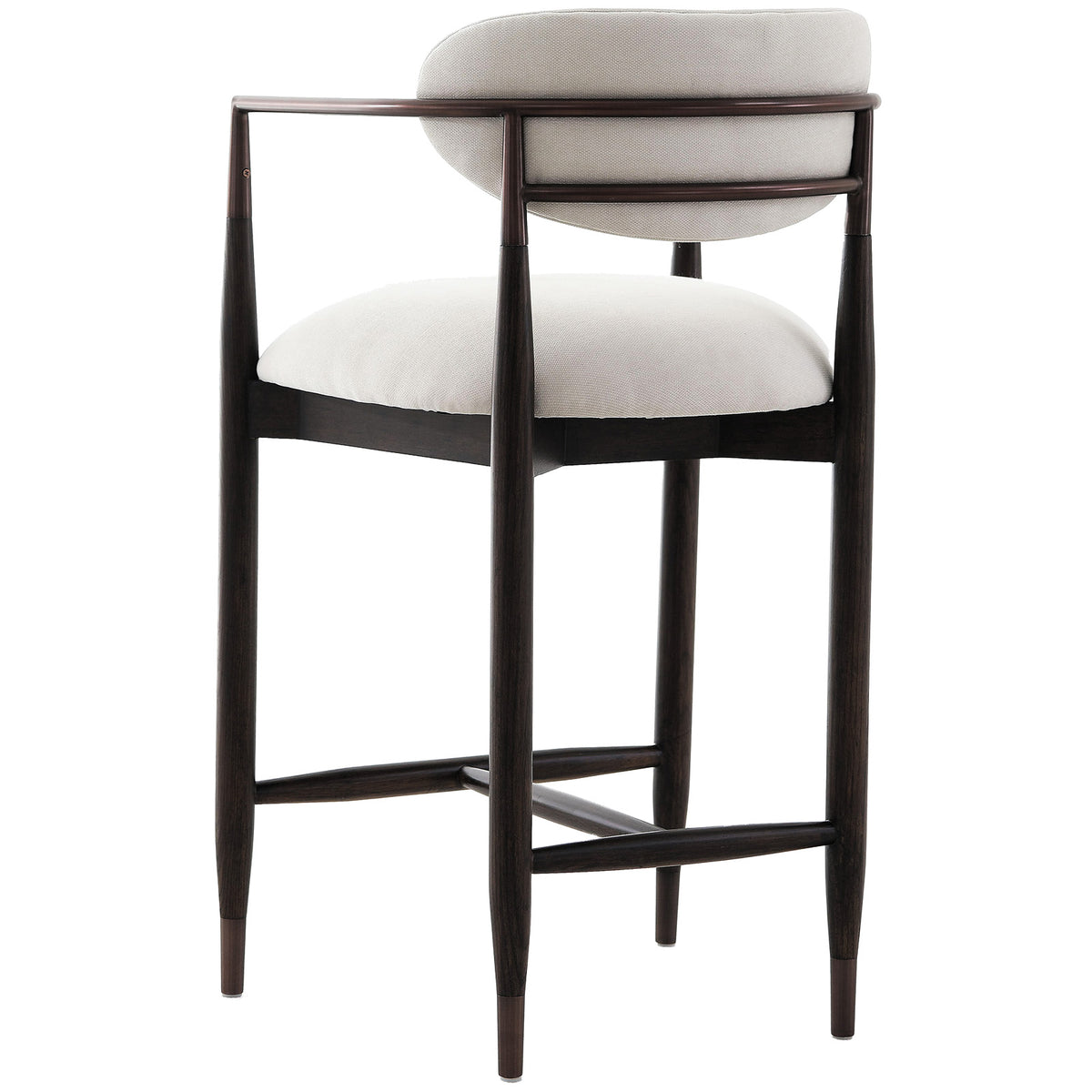 Soho Counter Stool – Walnut and Bronze