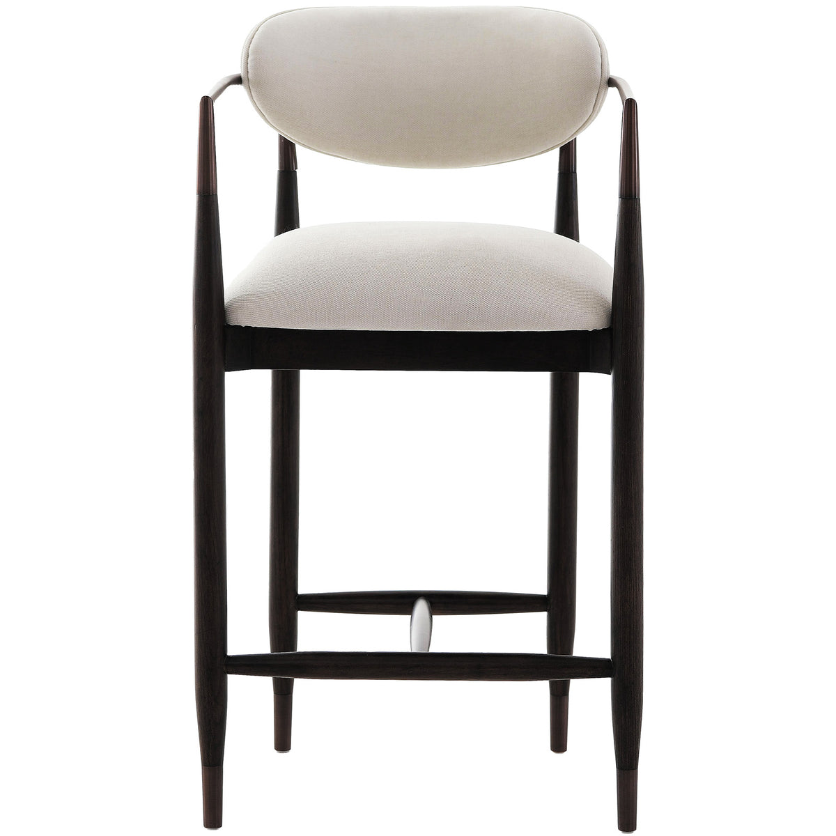 Soho Counter Stool – Walnut and Bronze