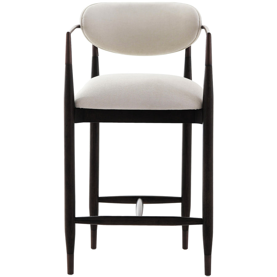 Soho Counter Stool – Walnut and Bronze