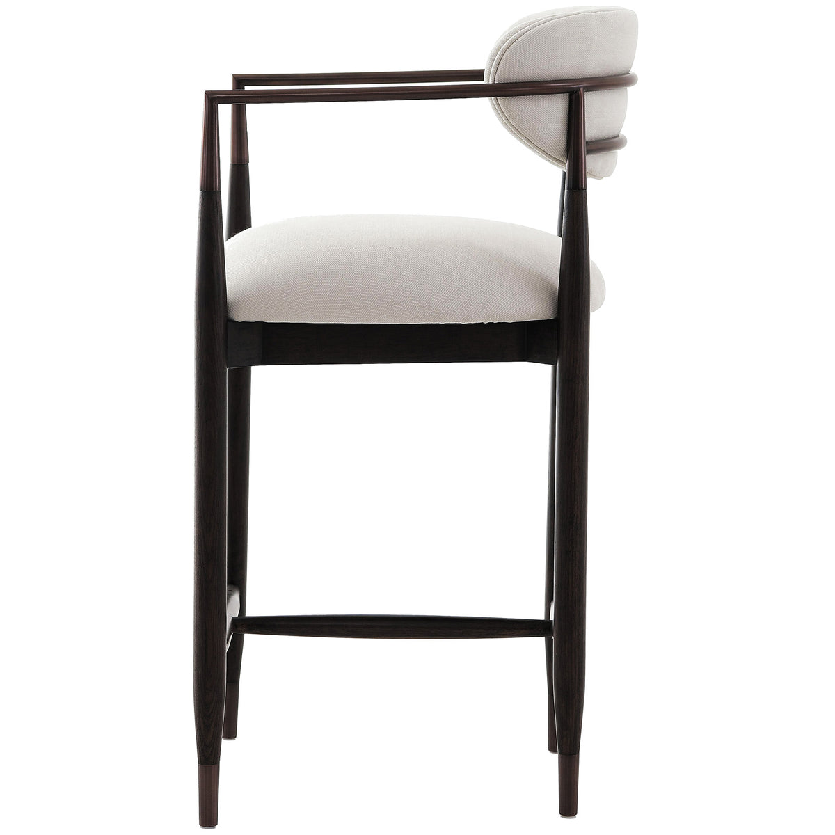 Soho Counter Stool – Walnut and Bronze