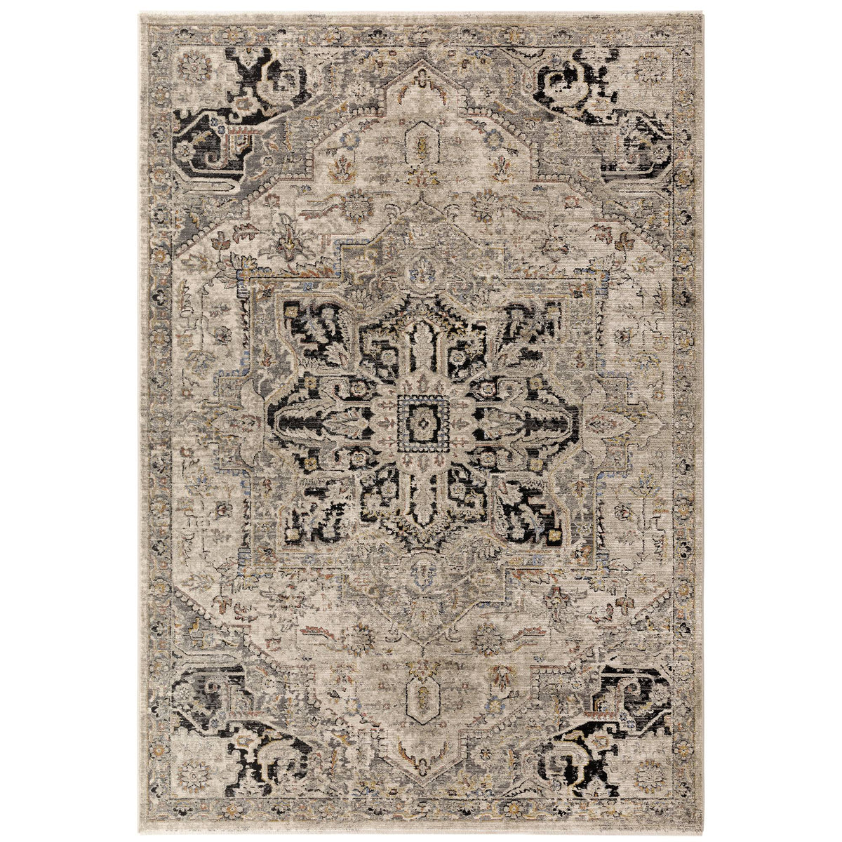Sovereign Antique Medallion Rug on a white background, showing full Persian-inspired medallion design