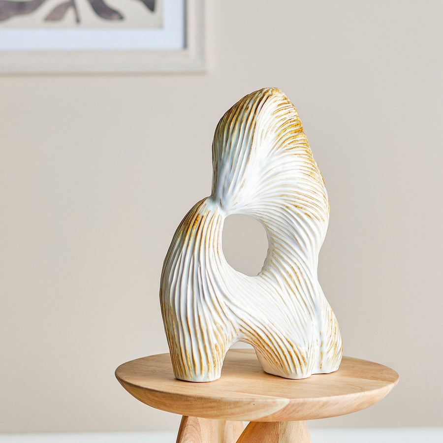 Eviella Decorative Ornament - Natural Stoneware