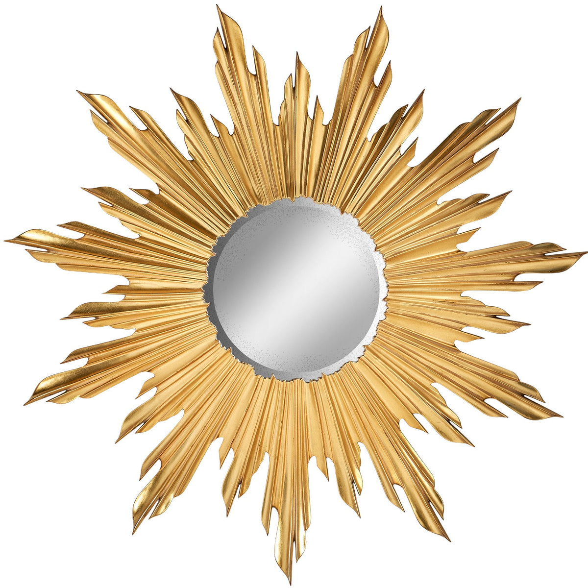 Sunburst Wall Mirror – Gold, Small