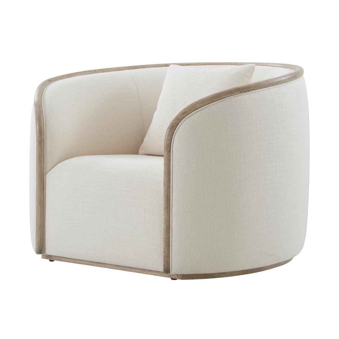 Repose Upholstered Club Chair – Grey Oak