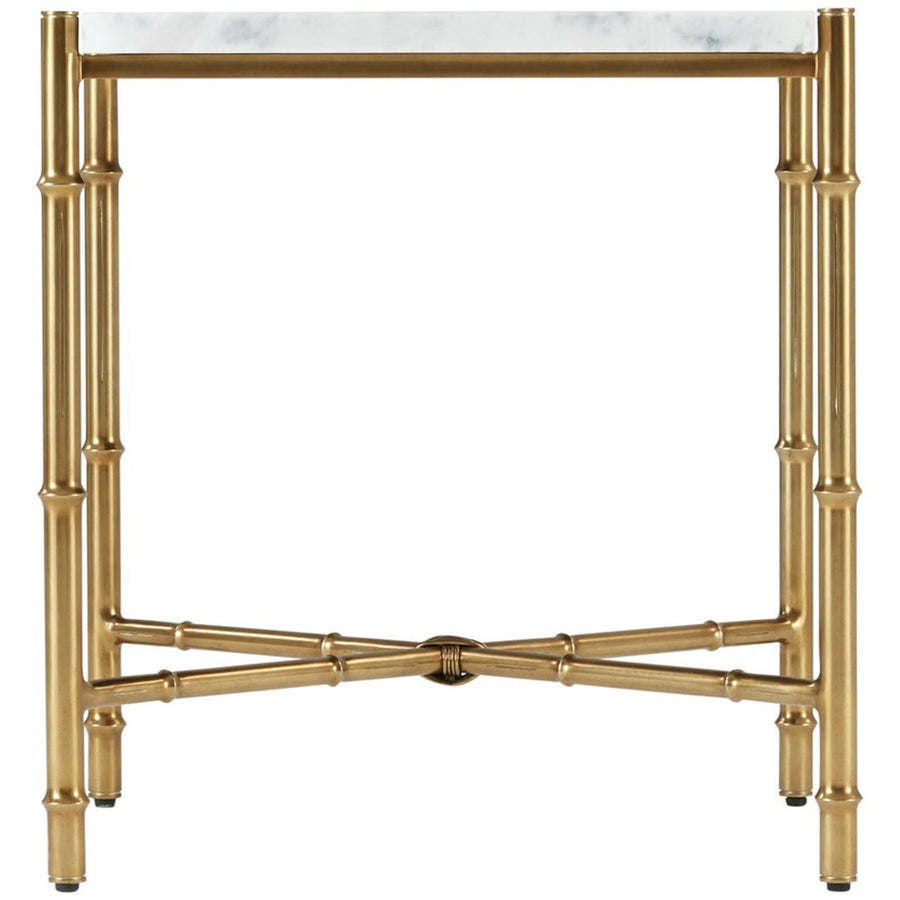 Kesden Side Table – Bianco Marble