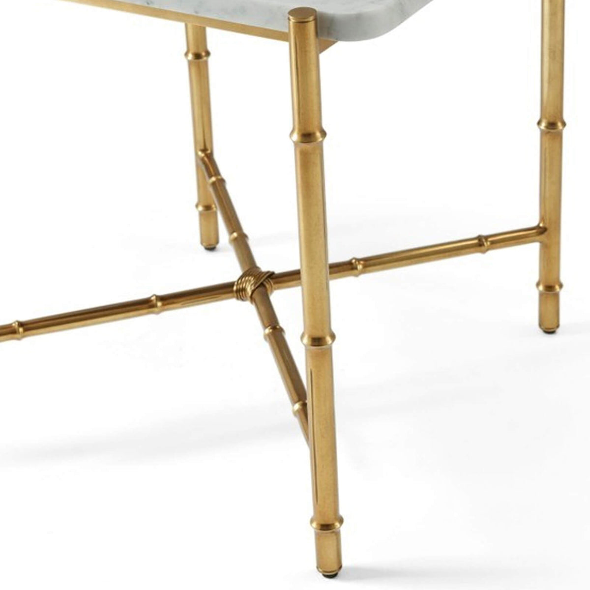 Kesden Side Table – Bianco Marble