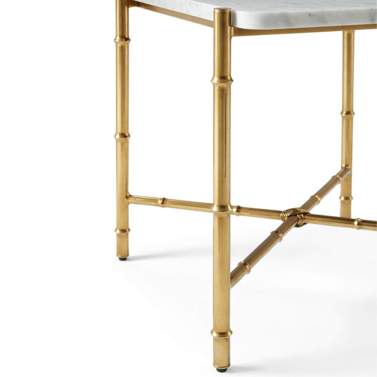 Kesden Side Table – Bianco Marble