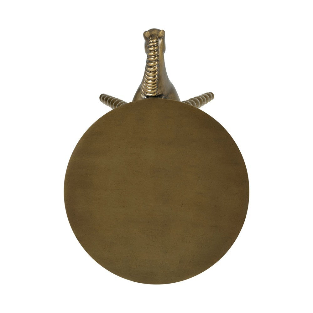 Troy Drinks Table – Brass Finish
