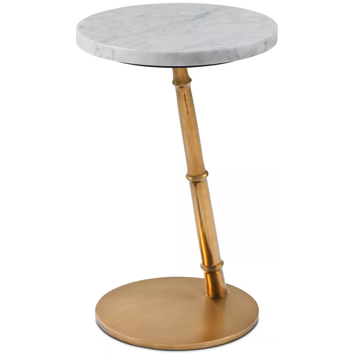 Kesden Accent Table – Bianco Marble