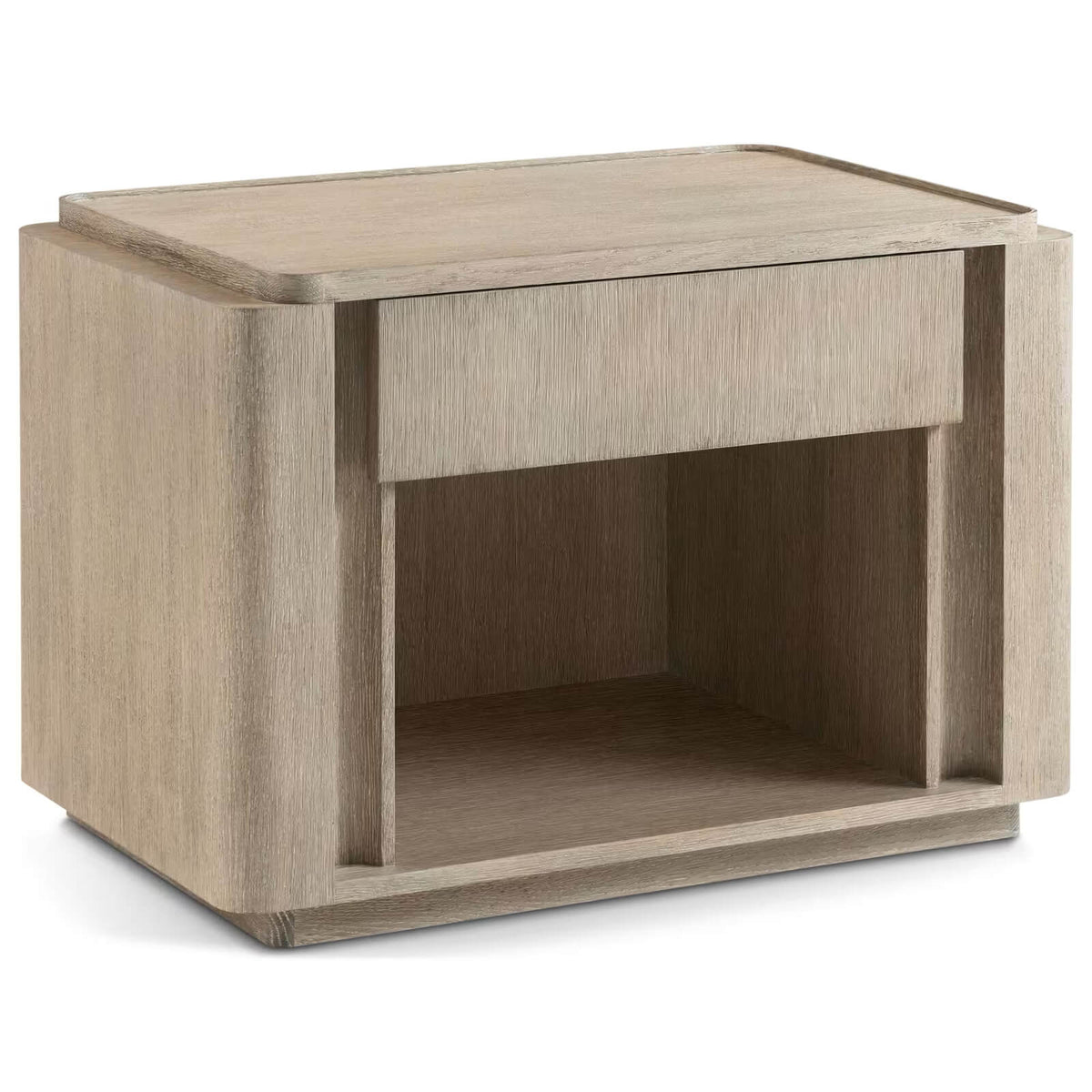 Repose Open Nightstand – Grey Oak