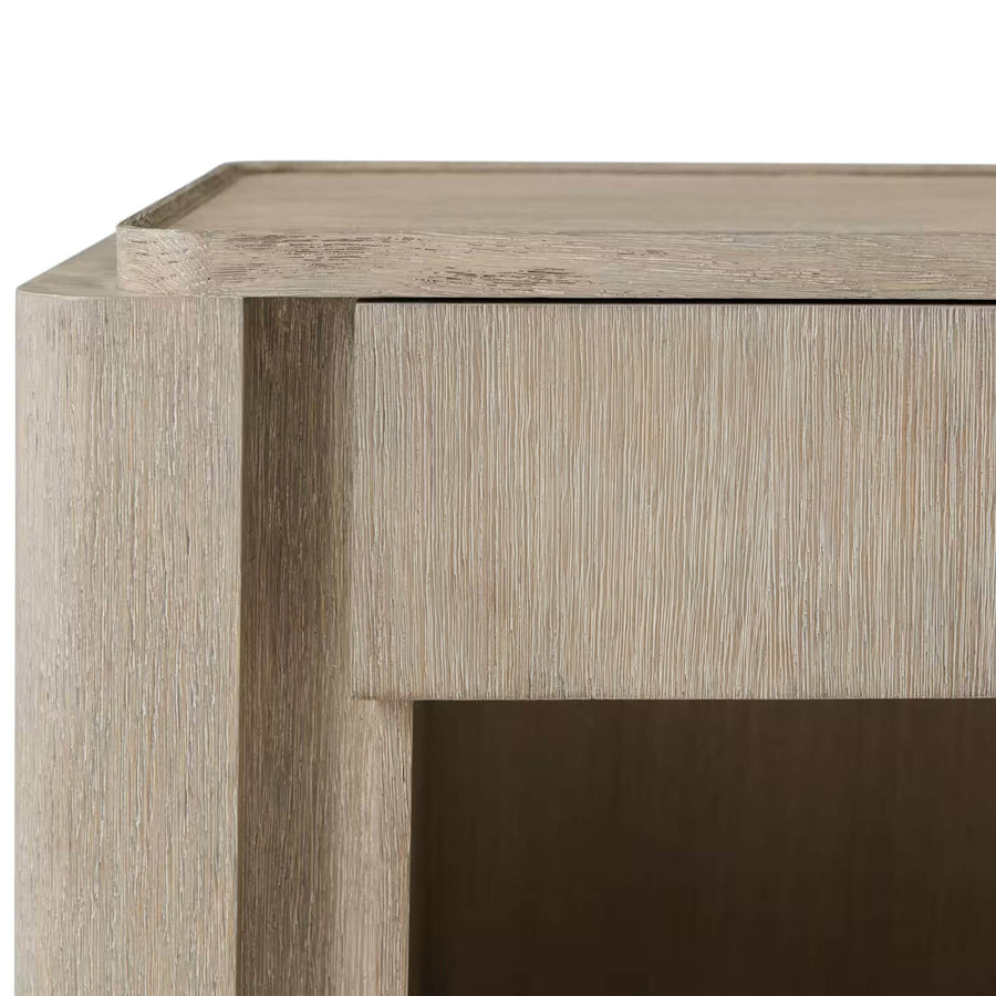 Repose Open Nightstand – Grey Oak
