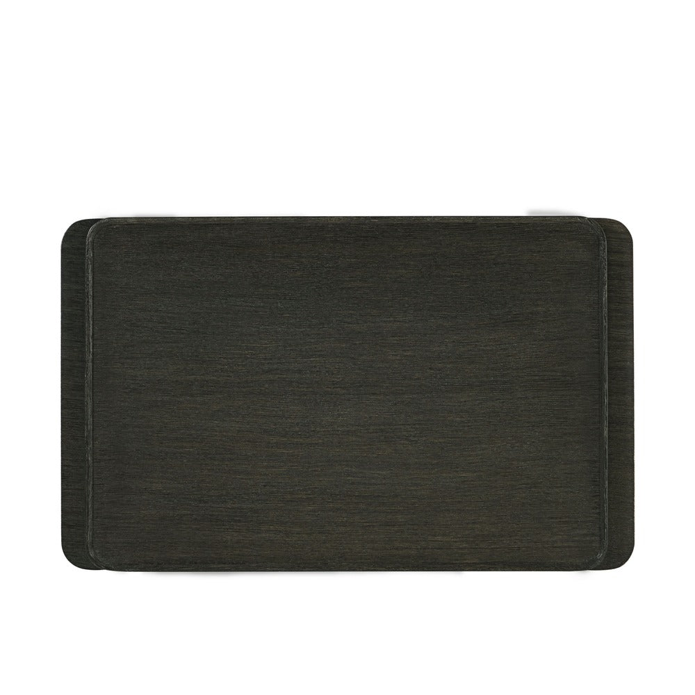 Repose Open Bedside Table – Charcoal Oak