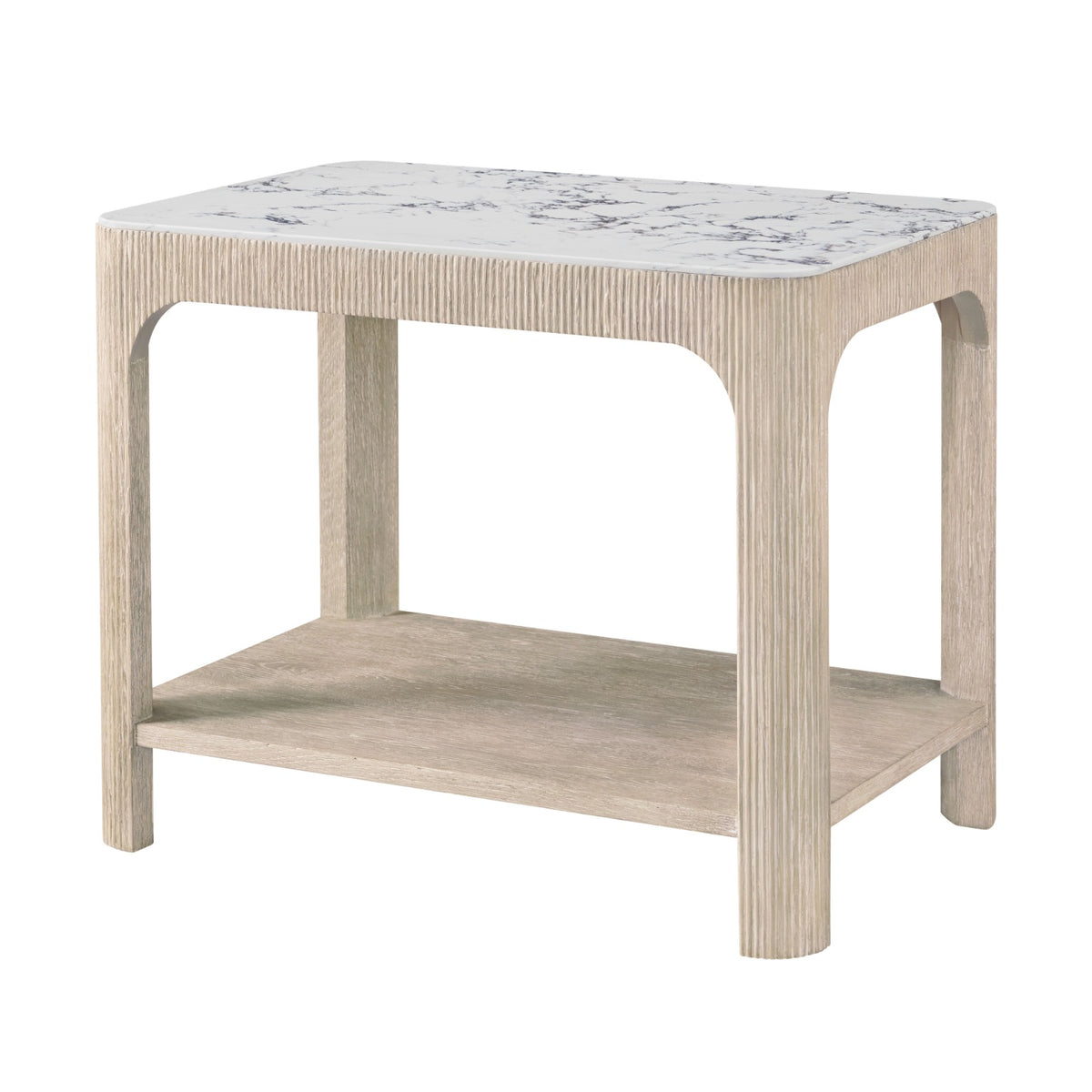 Horizon Rectangular Quartz Side Table