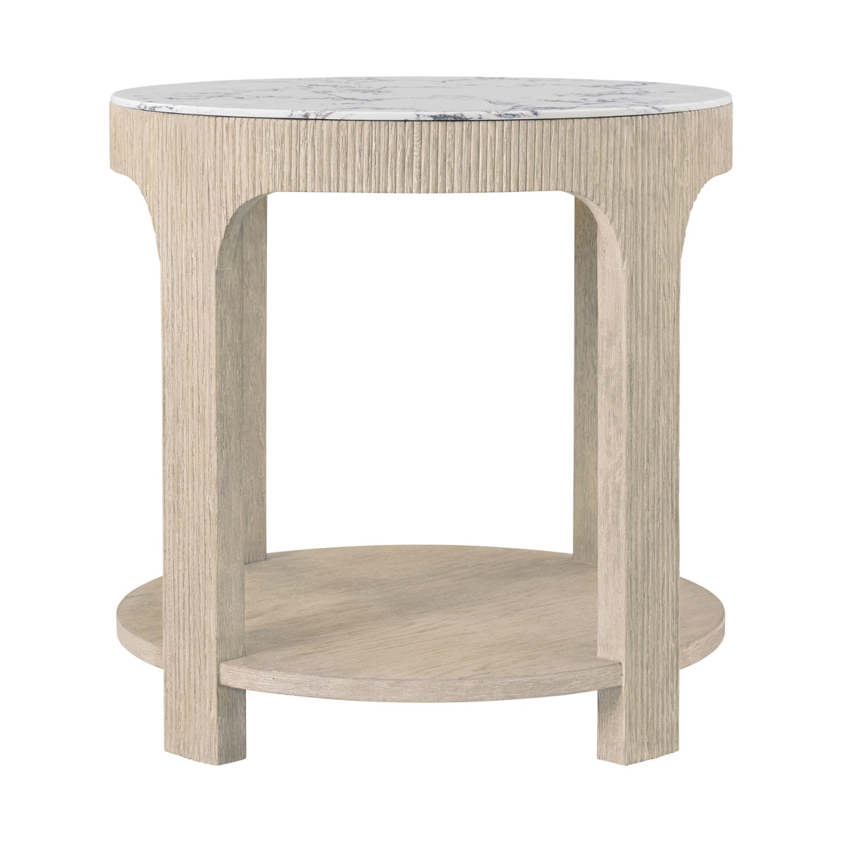 Horizon Round Quartz Side Table