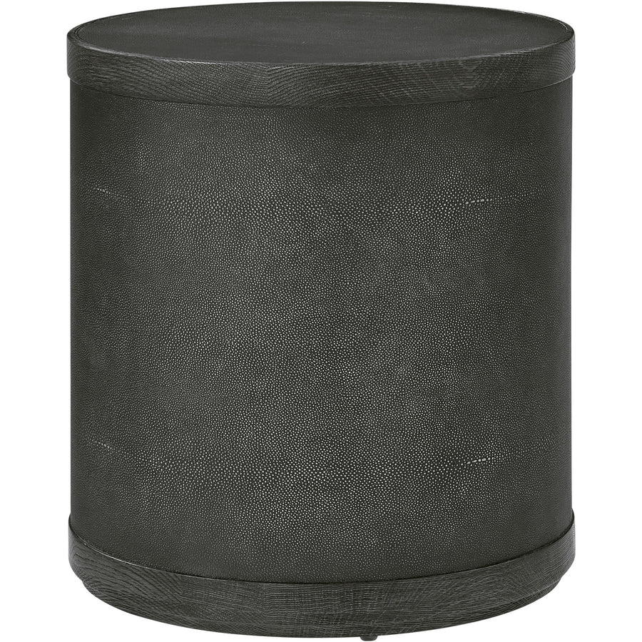 Maxwell Drum Side Table – Dark