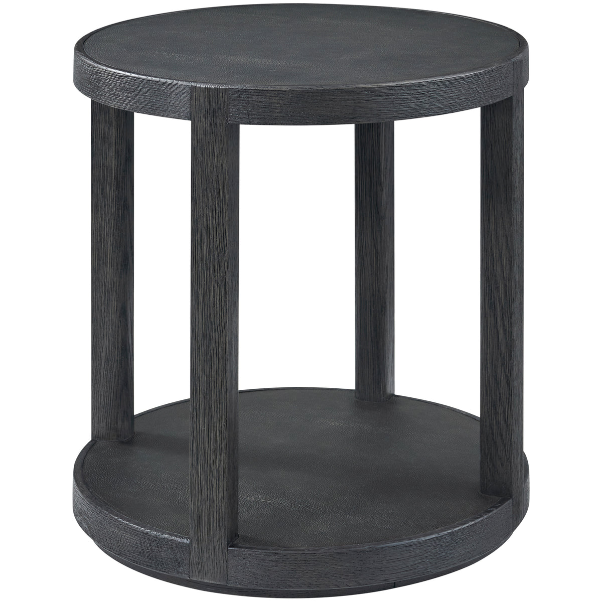 Maxwell Round Side Table – Dark