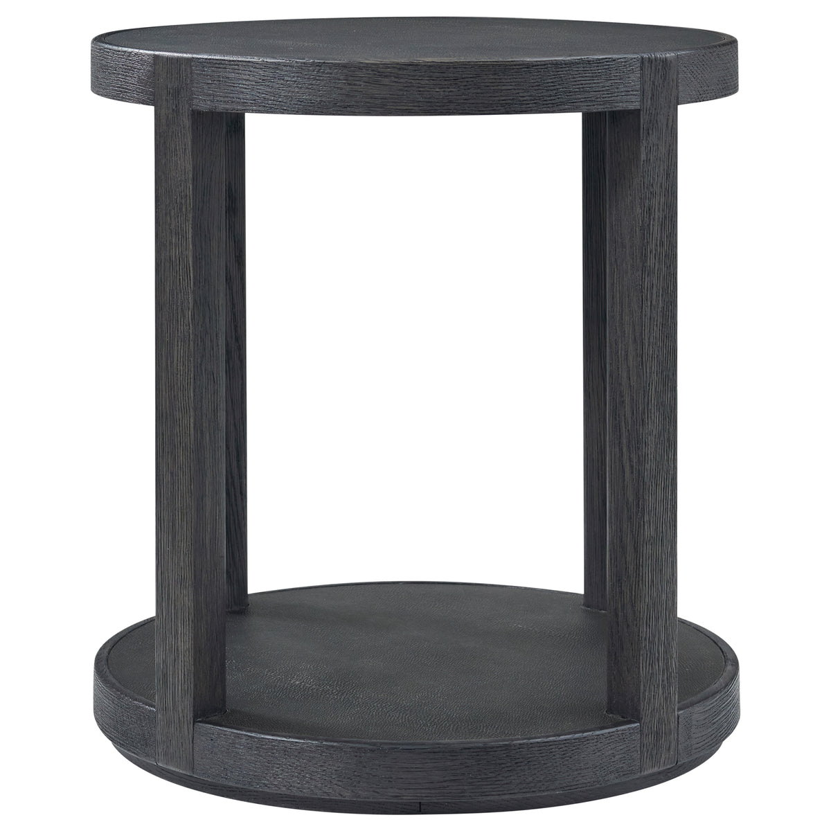 Maxwell Round Side Table – Dark