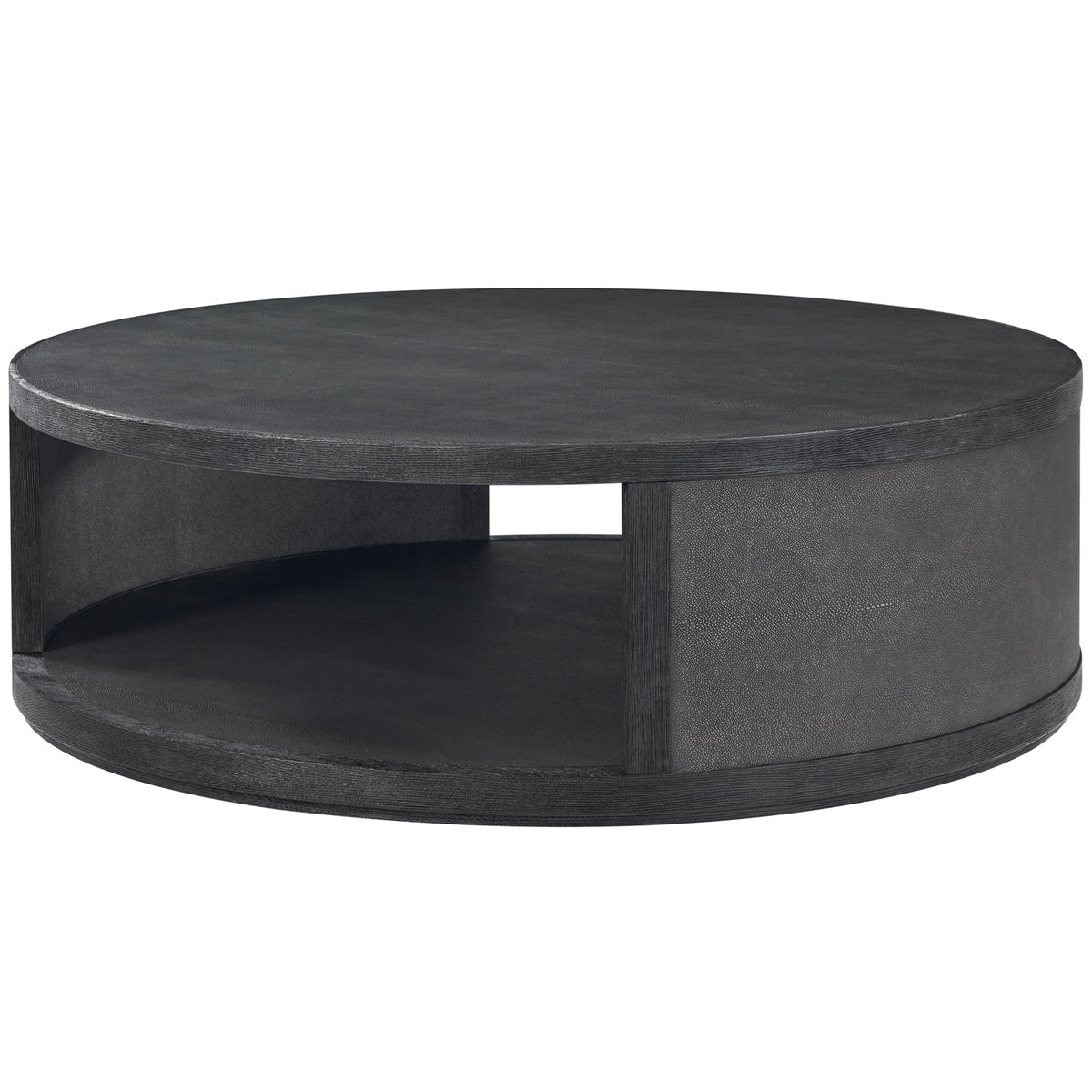Maxwell Round Coffee Table – Small, Dark