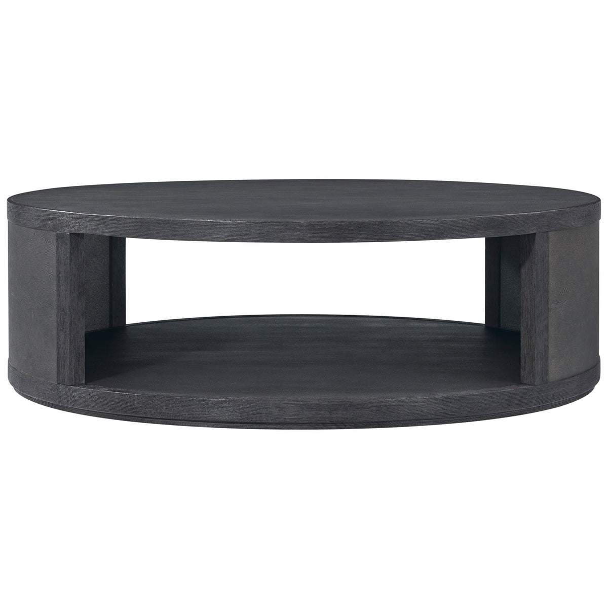 Maxwell Round Coffee Table – Small, Dark