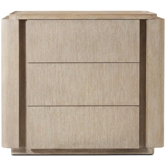 Repose Closed Bedside Table – Grey Oak