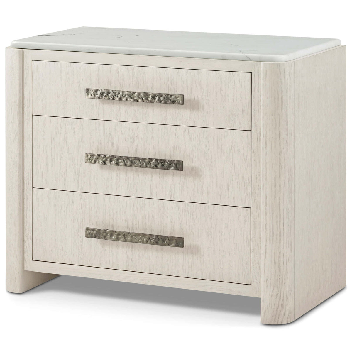 Essence Three Drawer Bedside Table – Opal