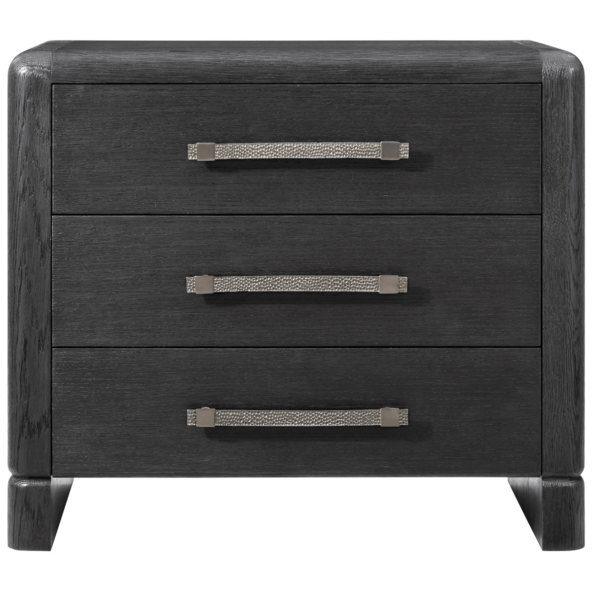 Luna 3-Drawer Bedside Table – Dark