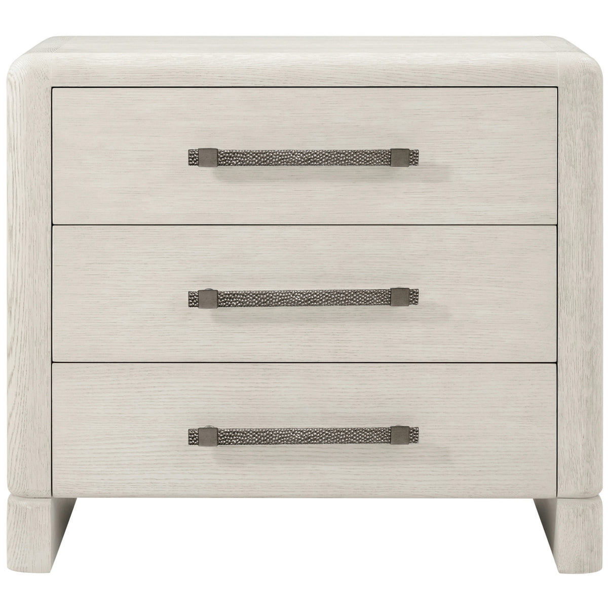 Luna 3-Drawer Bedside Table – Light