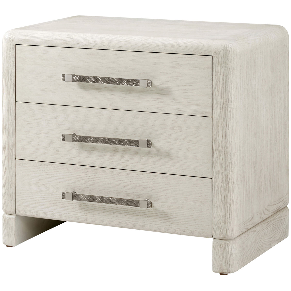 Luna 3-Drawer Bedside Table – Light