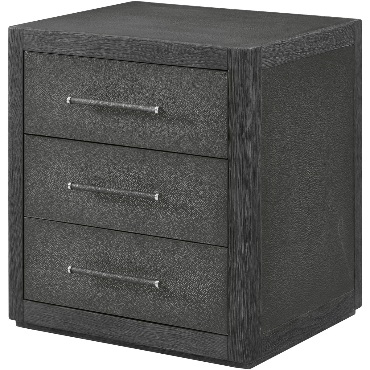 Maxwell 3-Drawer Bedside Table – Dark