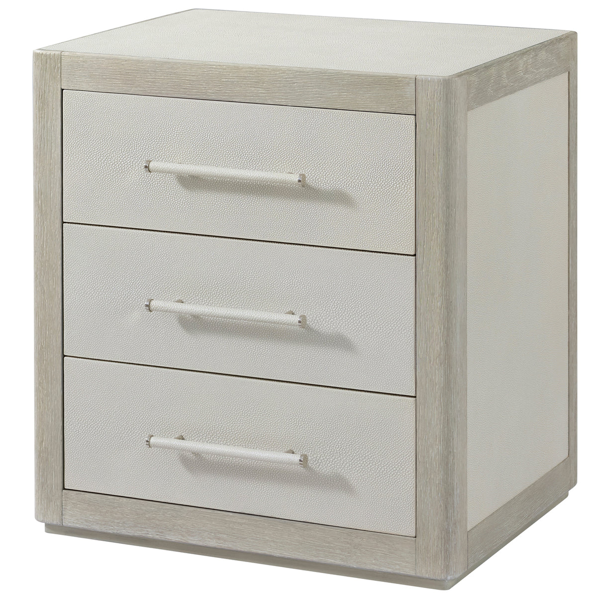Maxwell 3-Drawer Bedside Table – Light