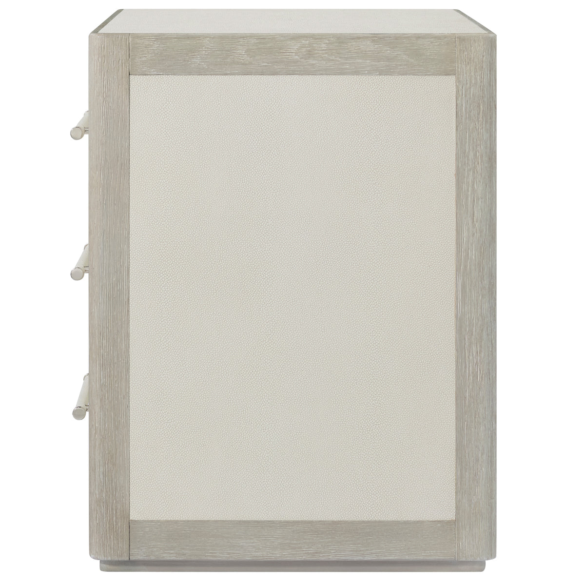 Maxwell 3-Drawer Bedside Table – Light