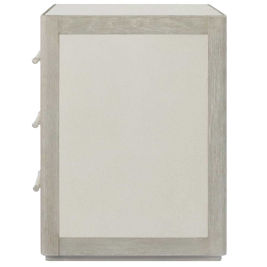 Maxwell 3-Drawer Bedside Table – Light