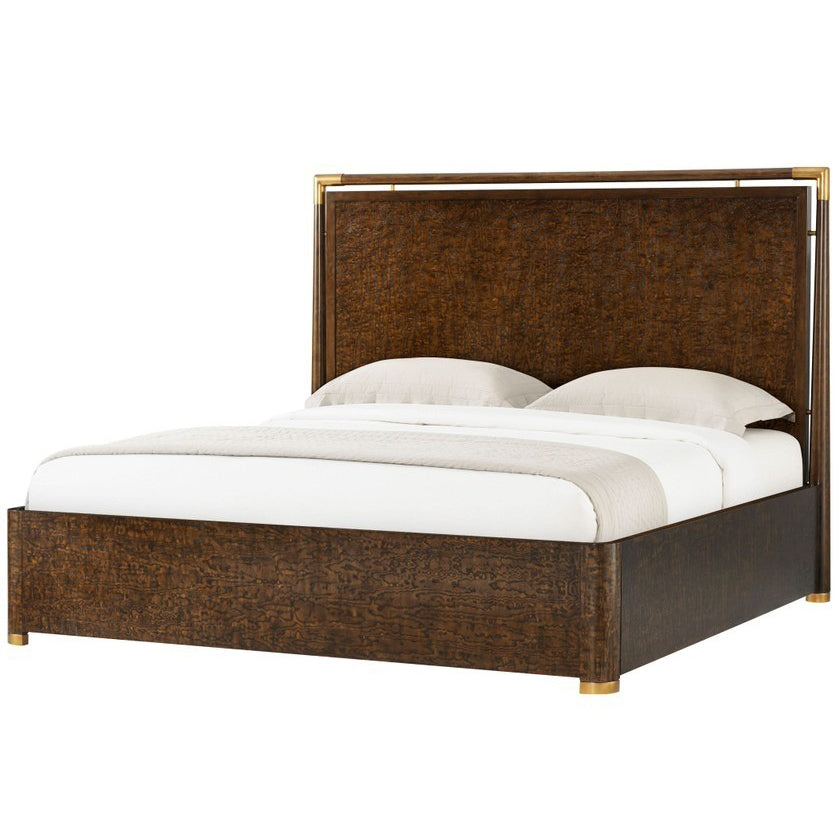 Kesden King Size Bed – Ash Veneer