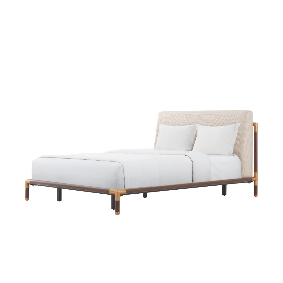 Kesden Bed with Upholstered Headboard – UK King