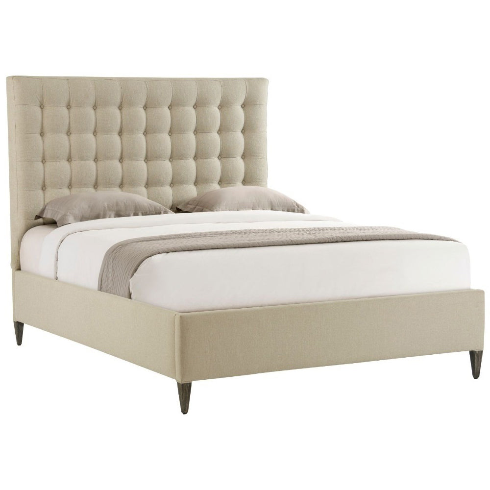 Hampton King Bed Frame – Cream Kendal Linen