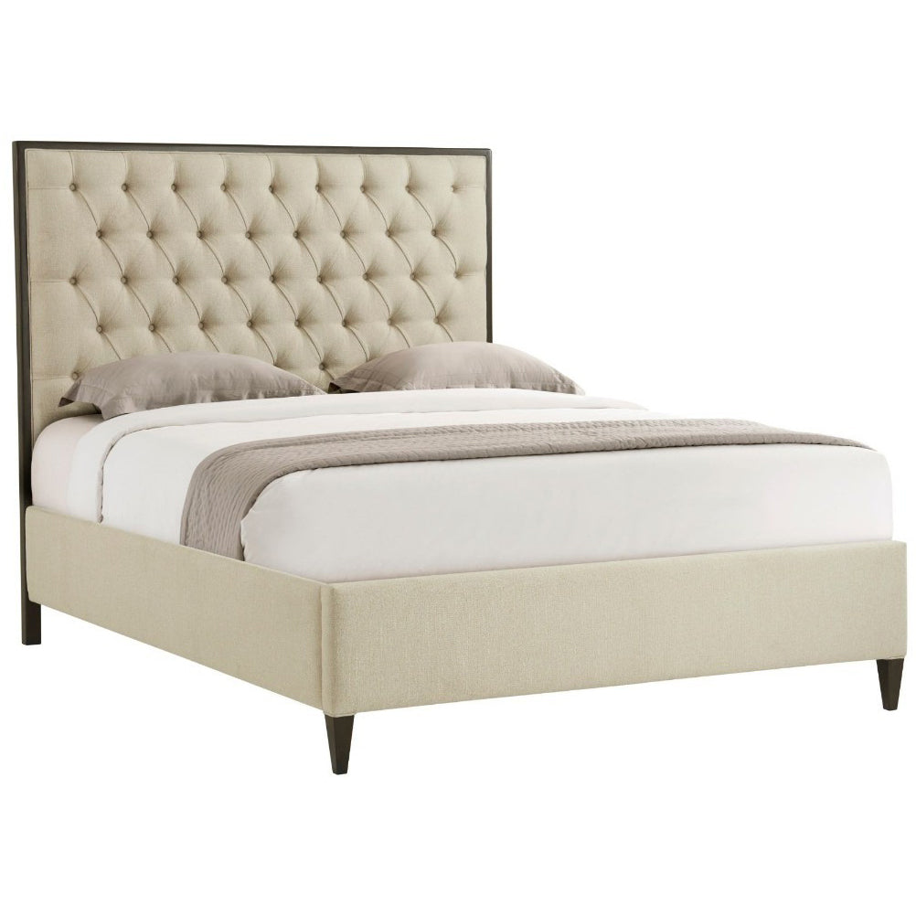 Talbot Bed Frame – UK King, Cream Kendal Linen