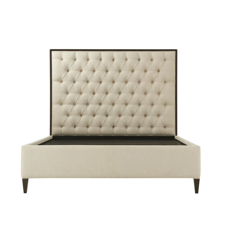 Talbot Bed Frame – UK King, Cream Kendal Linen