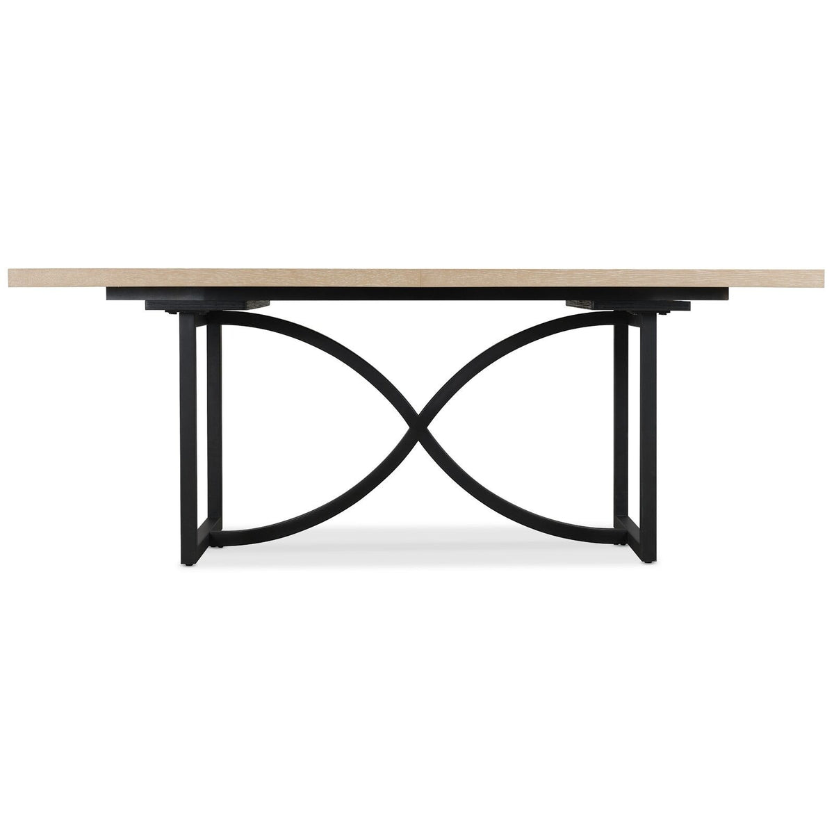 Tranquillity Extending Dining Table with Metal Base – 204–260 cm