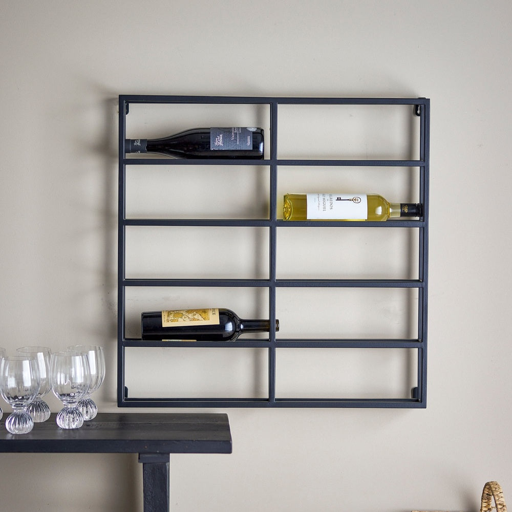 Magne Wine Rack - Black Metal