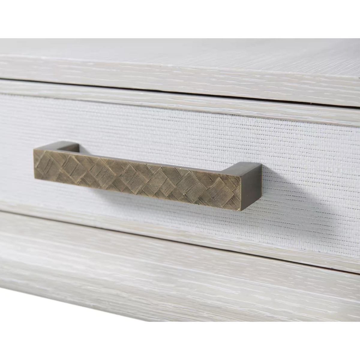 Flagler Side Table with Wallpaper Drawer Front